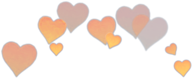 Hearts Heart Crown Heartcrown Photobooth Booth Tumblr - Heart Crown Png Blue (500x317), Png Download