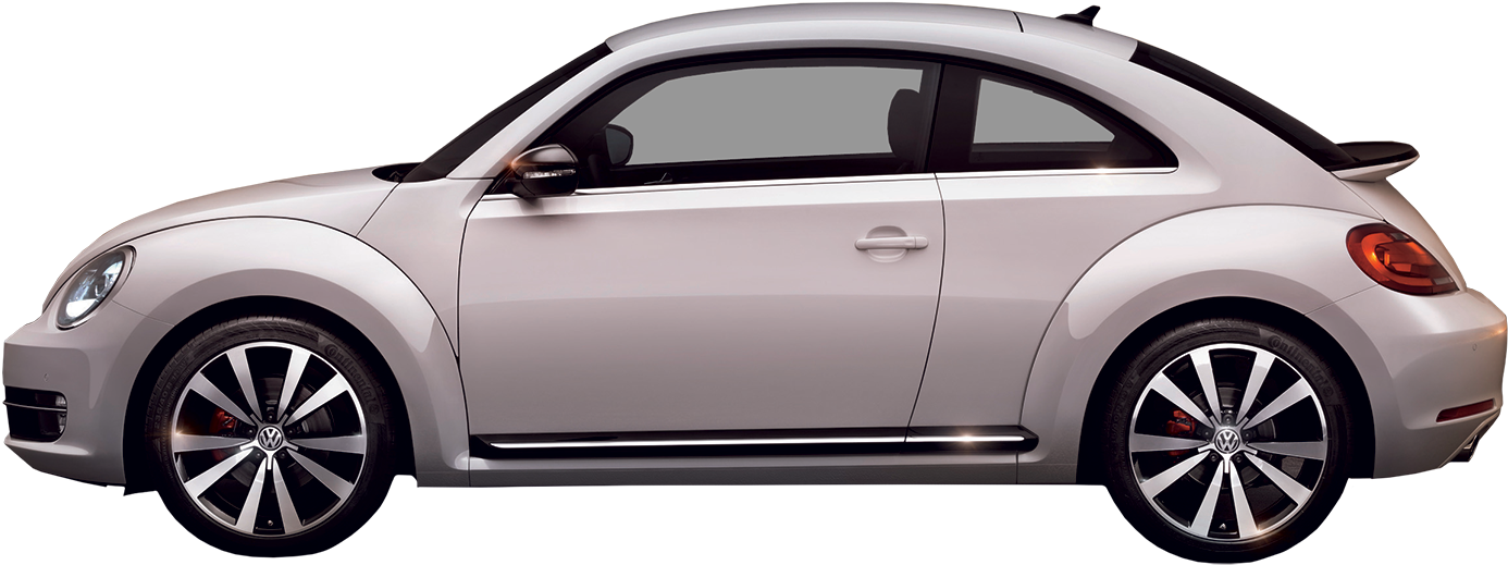 Vinyl For Cars, Auto Vinyl, The Beetle, Car Side, Volkswagen - 4 Door Beetle Car (1500x594), Png Download