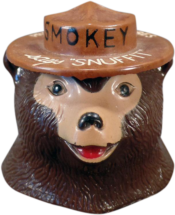 Vintage Smokey Bear Snuffit For Car Dashboards Old - Car (744x744), Png Download