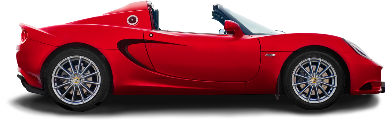 Red Car Side Png - Cheap Roadsters (1314x444), Png Download