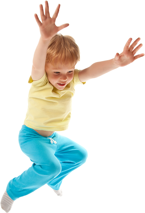 Children At Trampoline Park1 - Baby Jumping Png (800x751), Png Download