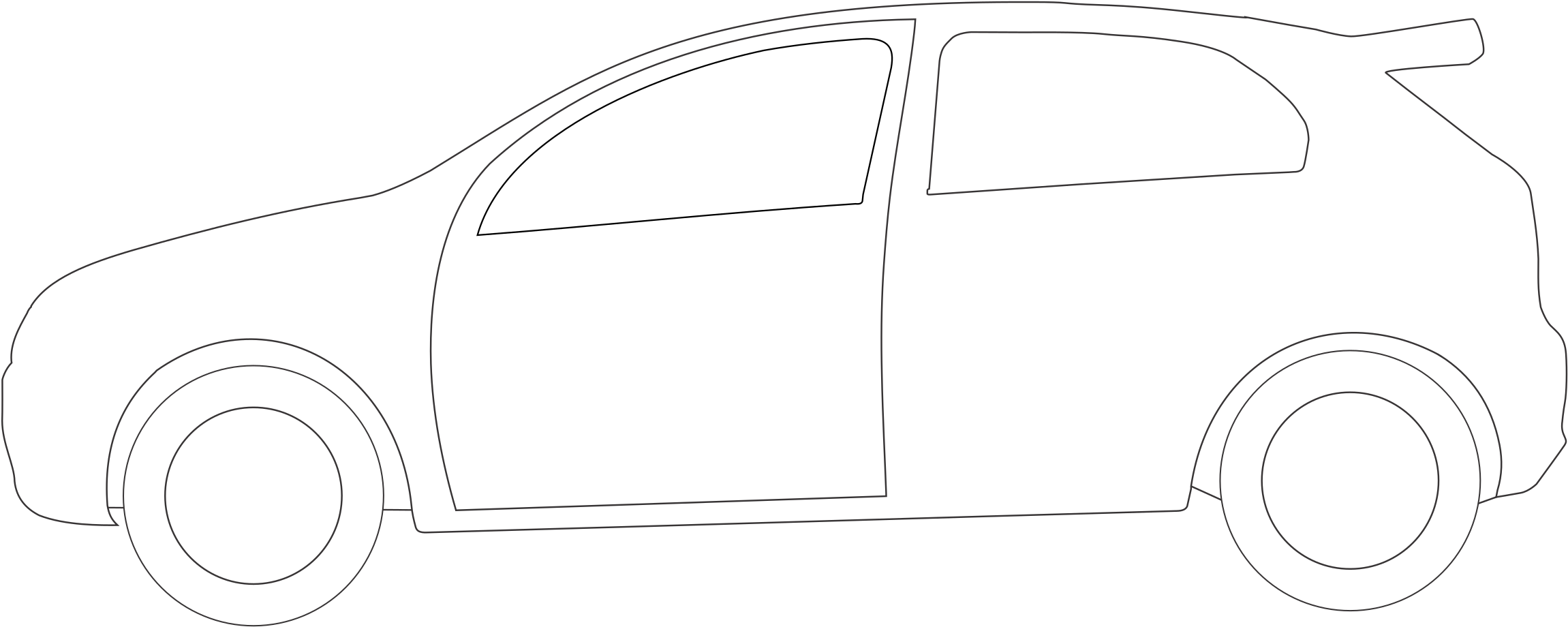 Rally Car Side View Shape Clip Art Transparent - Shape Of A Car (2400x1019), Png Download