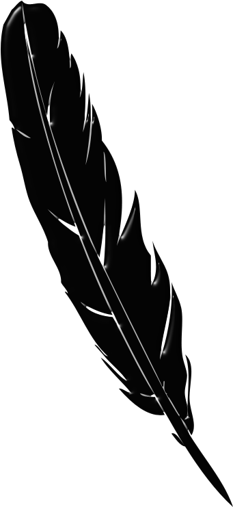 Please Follow And Like Us - Pluma Png Blanco Y Negro (400x800), Png Download