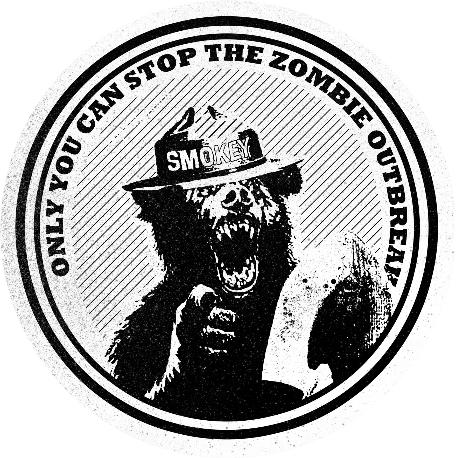 Image Of Smokey Zombie T-shirt - Illustration (1800x2400), Png Download