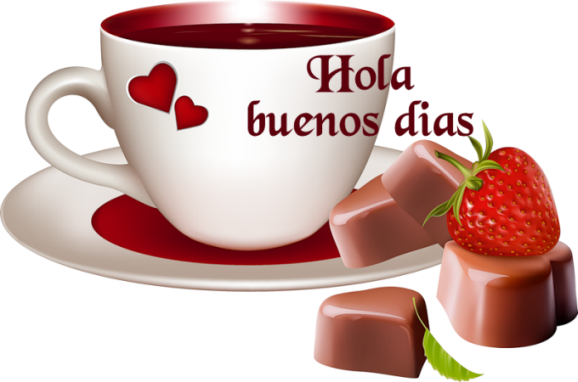 Imagen Buenos Dias Con Corazones Y Taza De Cafe Good - Good Morning Love Tea Cup (578x382), Png Download