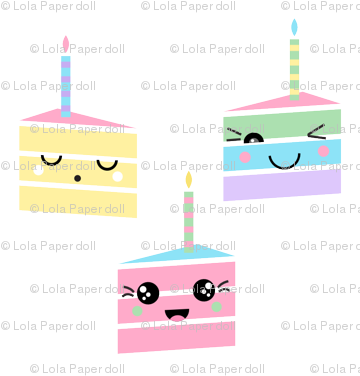 Kawaii Birthday Cakes - Birthday Cake (369x400), Png Download