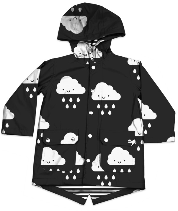 Kawaii Cloud Raincoat - Raincoat (720x720), Png Download