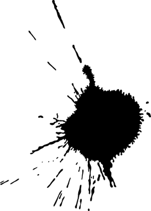 Ink Stain Png Image Black And White Stock - Ink Blots (520x724), Png Download
