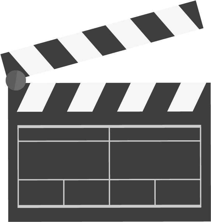 1 - Clapperboard (800x800), Png Download