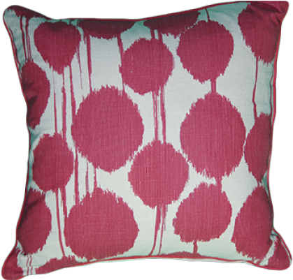 Inkblot - Shaded 18-inch Ikat Designer Pillow, Size 18 X 18 (600x400), Png Download