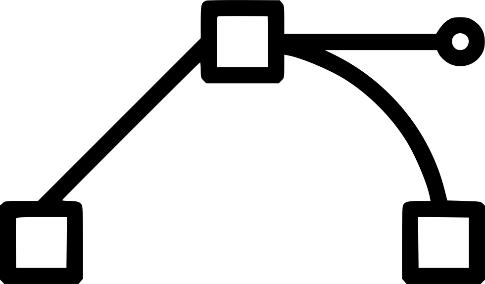 Path Shape Points Anchor Transform Tool Object Vector - Bezier Png (980x574), Png Download