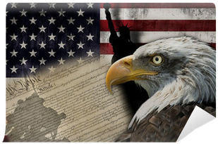 Bandera De Estados Unidos De América Y Símbolos De - Land Of Liberty Banner (400x400), Png Download