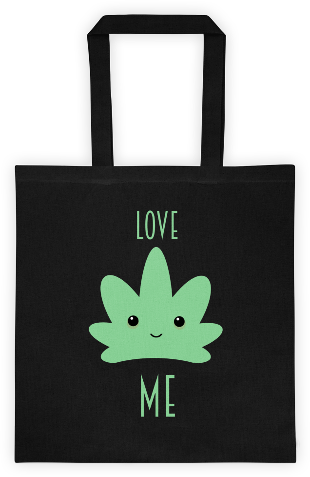 Kawaii Cannabis Stoner Shopping - Tote Bag (1000x1000), Png Download