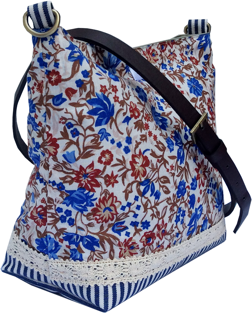 Blue Weed Cross Body Bag1 - Bag (1100x1100), Png Download