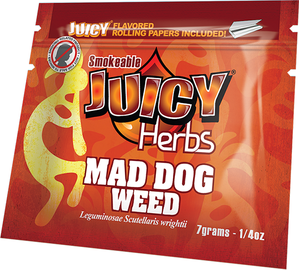 Mad Dog Weed Bag Large - Juicy Herbs (600x542), Png Download