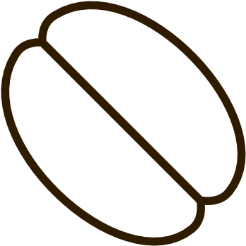 Coffee Bean Graphic Free Download Clip Art - Coffee Bean In Illustrator (555x555), Png Download