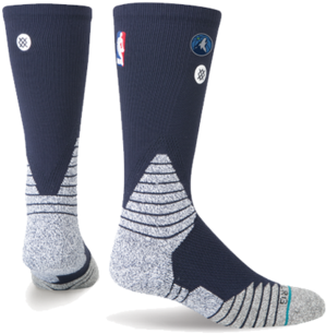 Minnesota Timberwolves Crew Socks - Sock (360x480), Png Download