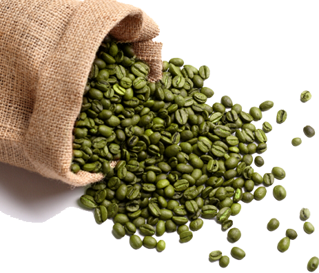 Green Coffee Beans - Green Bean Coffee Png (463x396), Png Download