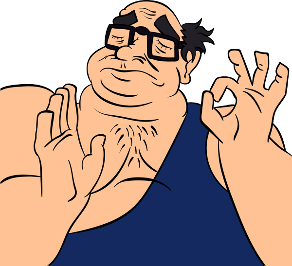 Miitopia Pewdiepie's Tuber Simulator Face Man Finger - Danny Devito Trashman Png (600x547), Png Download