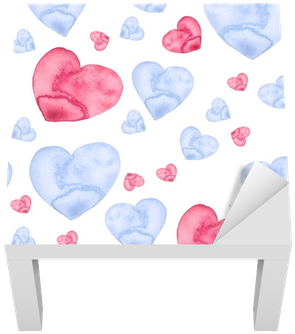 Watercolor Seamless Pattern With A Pattern Of Pink, - Watercolor Painting (400x400), Png Download
