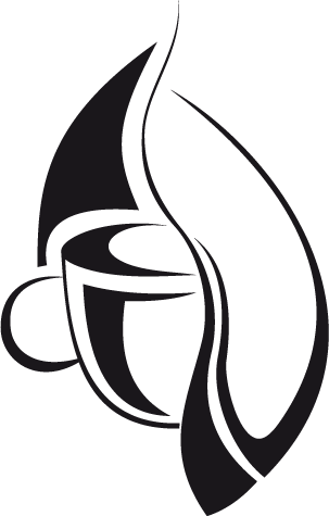 Coffee Bean Cup Logo Wall Sticker - Coffee Art (303x475), Png Download