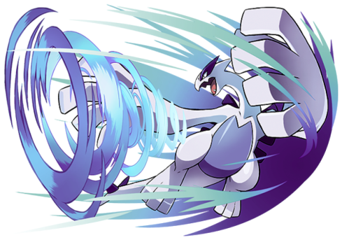 Special Artwork For The Lugia Being Distributed For - ポケモン 前売り 券 スクイーズ (500x354), Png Download