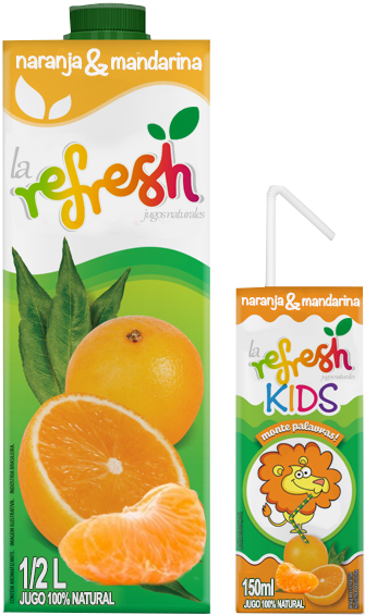 Presentaciones Jugos La Refresh Con Mandarileon / Sabor - Orange (600x593), Png Download