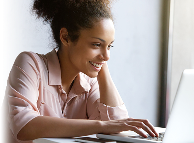 Girl Personal Banking On Laptop - Lisanne Wellness Center (710x468), Png Download