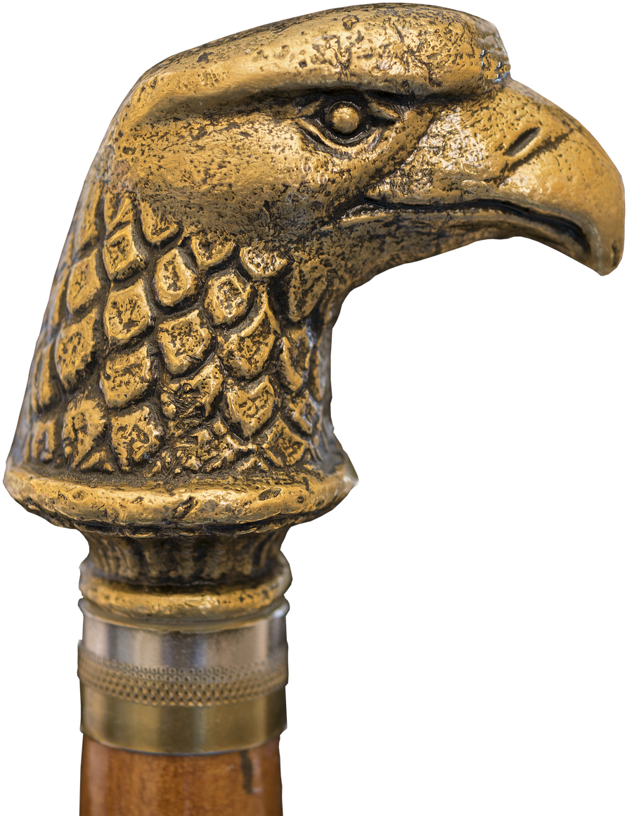 Eagle Head Brass Old - Hawk (1280x1252), Png Download