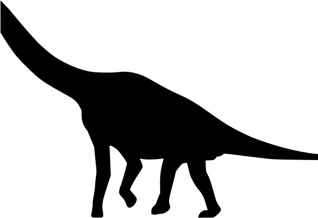 Claw Scratch Clipart Dinosaur - Dinosaur Silhouette Png (640x480), Png Download
