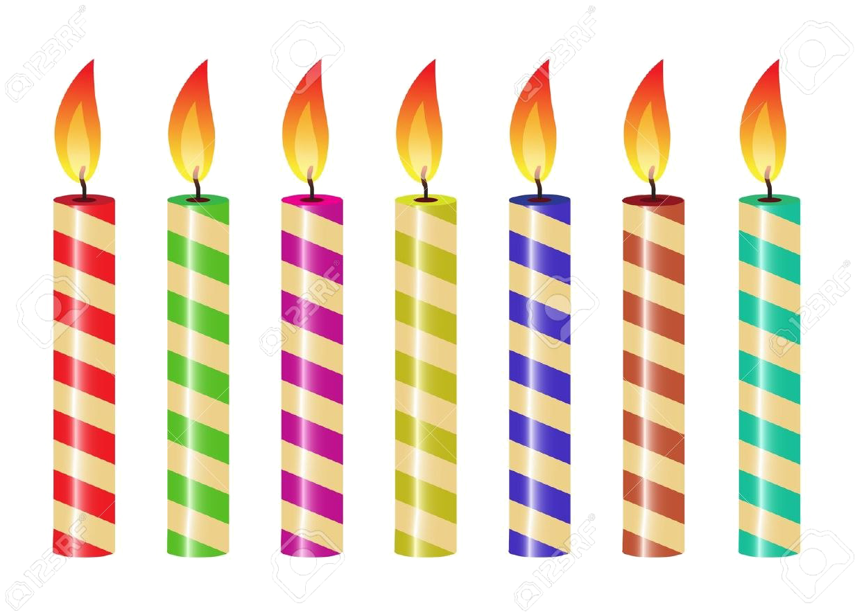 Birthday Candles Png Free Download - Candle (1300x927), Png Download