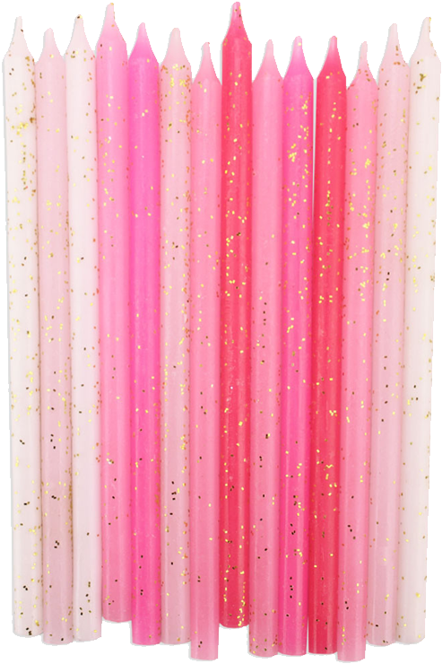 Birthday Candles - Pink Birthday Cake Candle (1000x1000), Png Download