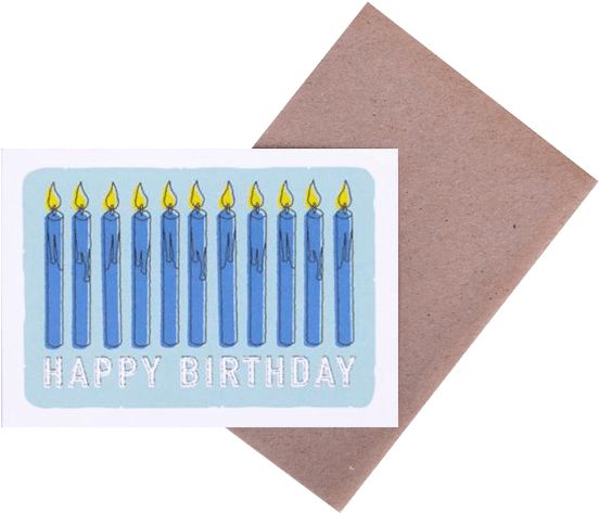Happy Birthday Candles - Construction Paper (600x600), Png Download