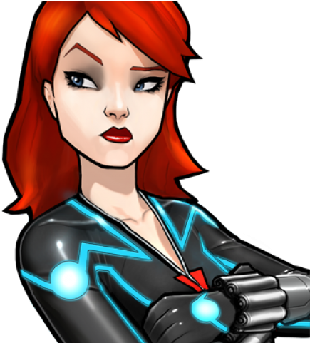 Black Widow Clipart Face - Avengers Academy Black Widow (640x480), Png Download