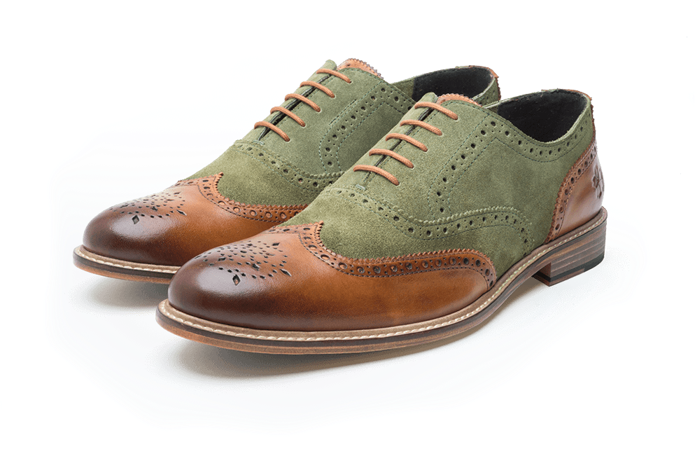 Kenyon // Tan Green-men's Shoe - Leather (1024x695), Png Download