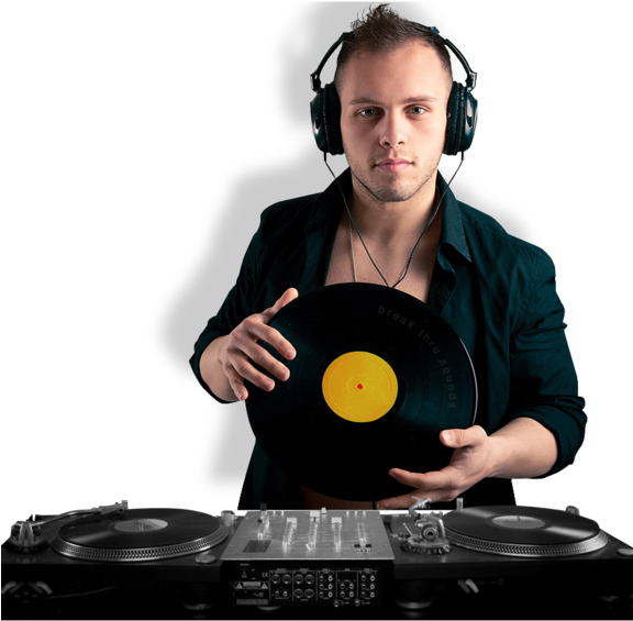 Dj Guy - Dj Man Player (575x600), Png Download