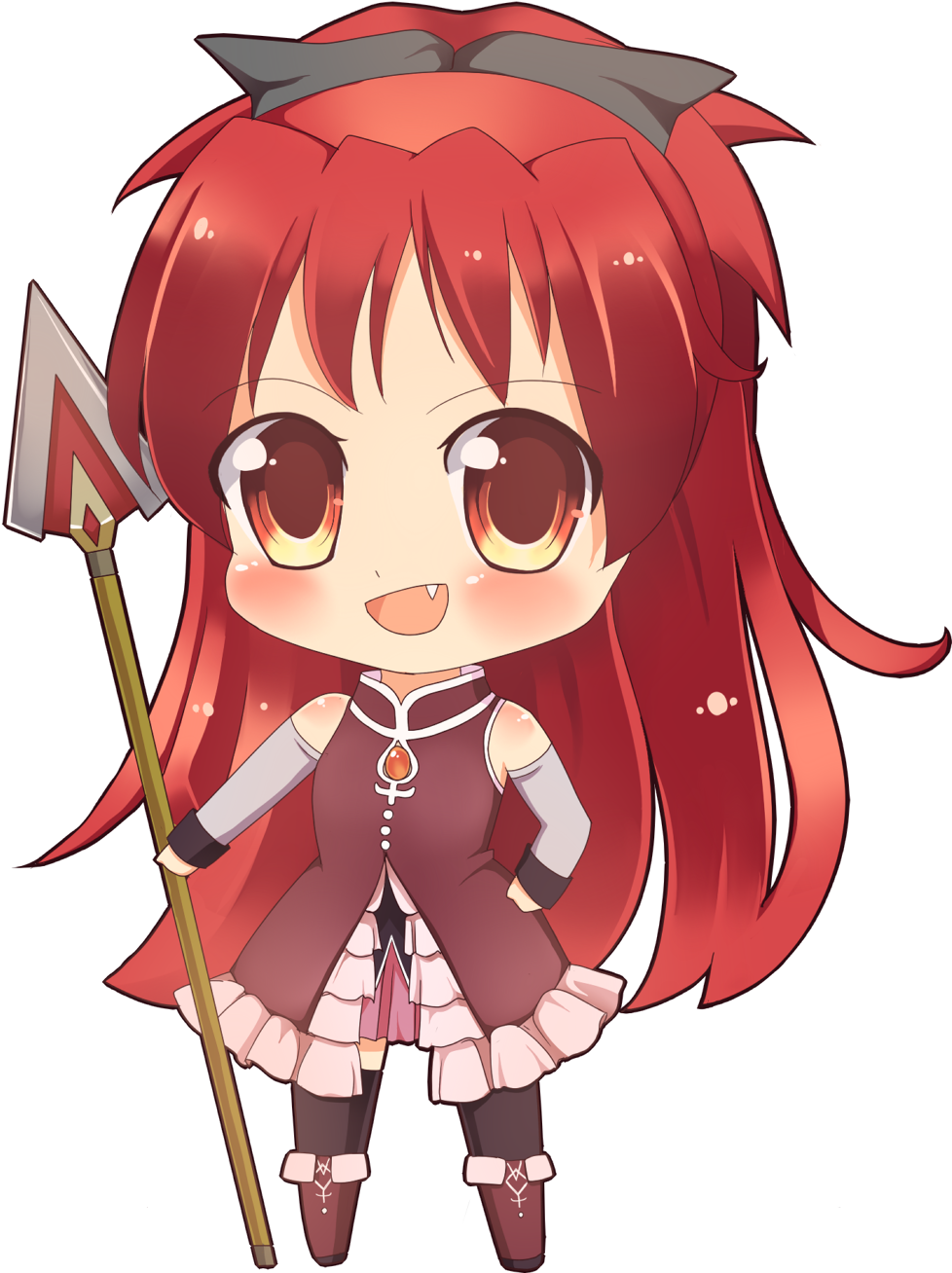 Chibi Anime Girl Art Illustration2 Pinterest (978x1308), Png Download