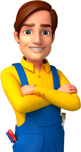 Services-guy - Cartoon (556x585), Png Download