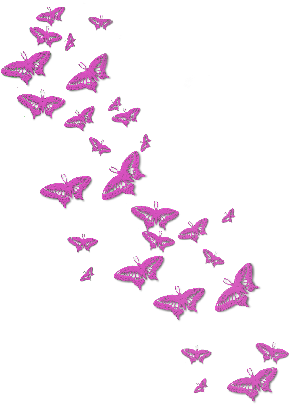 #butterfly #butterflies #mariposas #ftestickers #sticker - Flores En Png Para Boda (1024x1359), Png Download