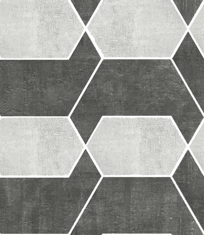 D3d Default Made39 Brush Mosaico Esagoni Smoke Ice - Monochrome (696x801), Png Download