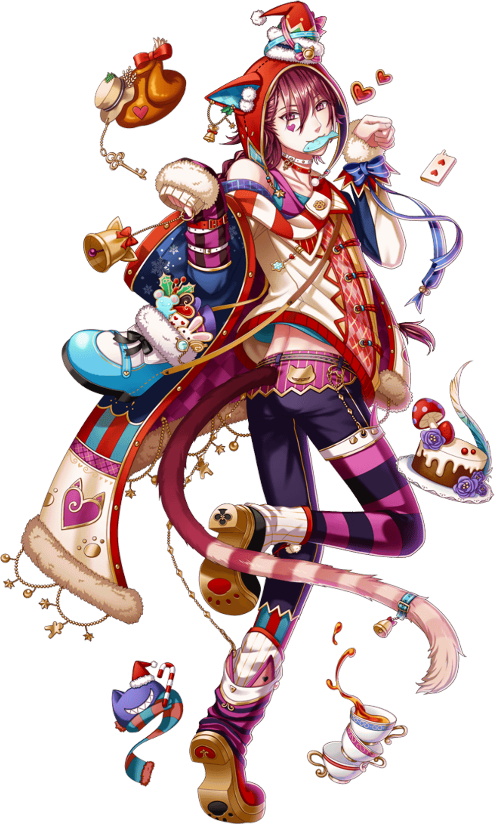 #cheshirecat #cheshire #cat #kinpri #yume100 #aliceinwonderland - 夢 100 柴 郡 貓 月 覺 (1024x1661), Png Download