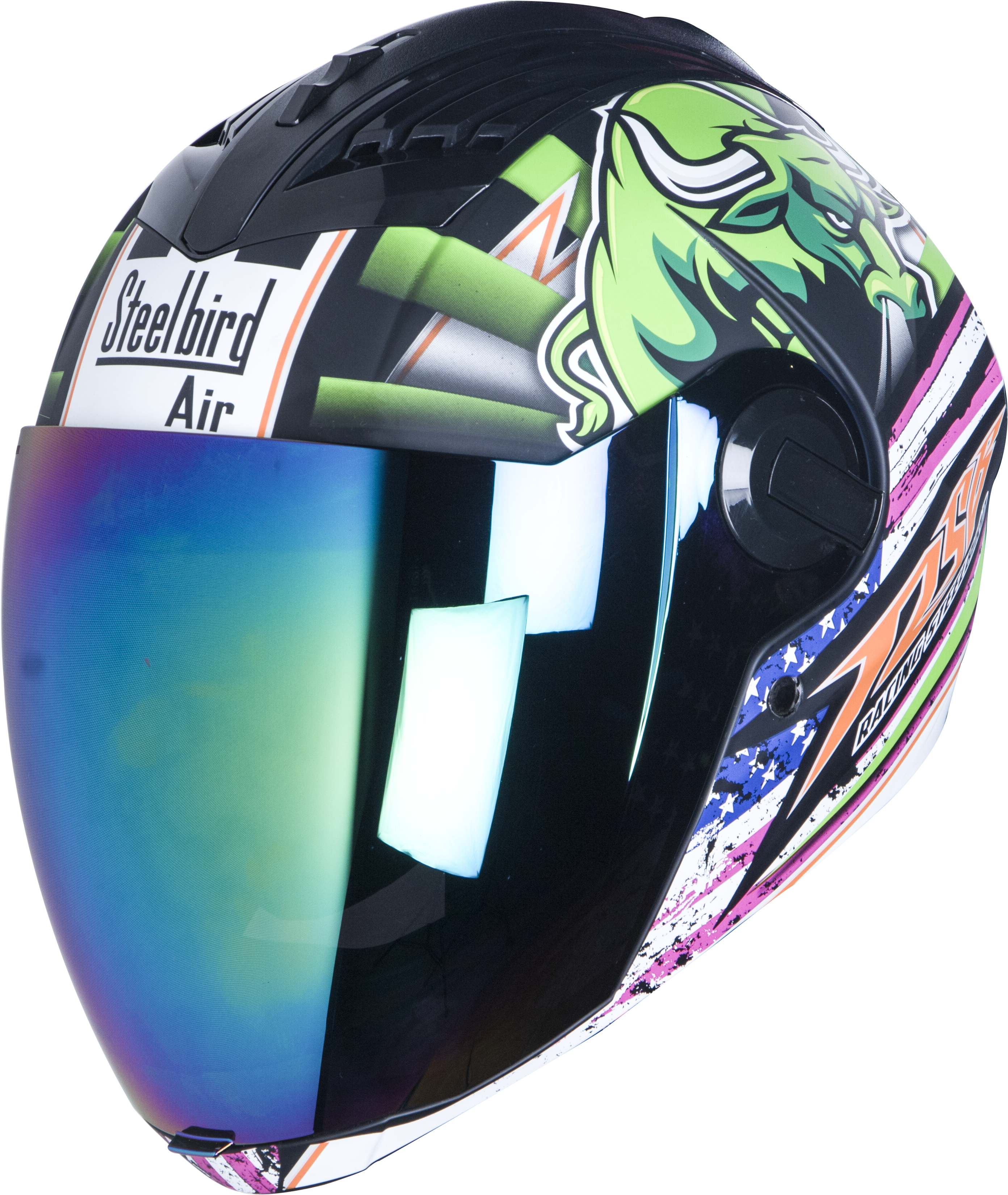 Company - Steelbird Sba 2 Horn (2947x3425), Png Download