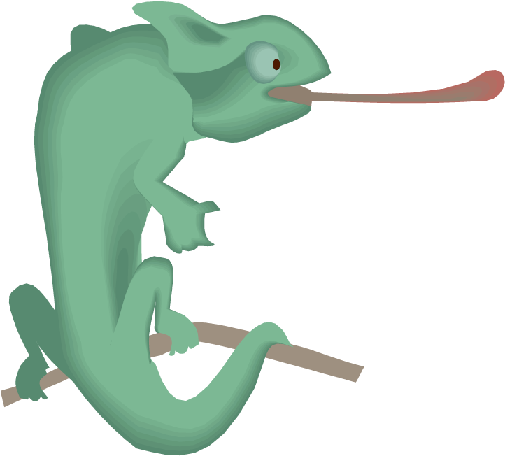 Free Lizard Clipart Inside Lizard Clipart - Lizard Tongue Clipart (750x689), Png Download