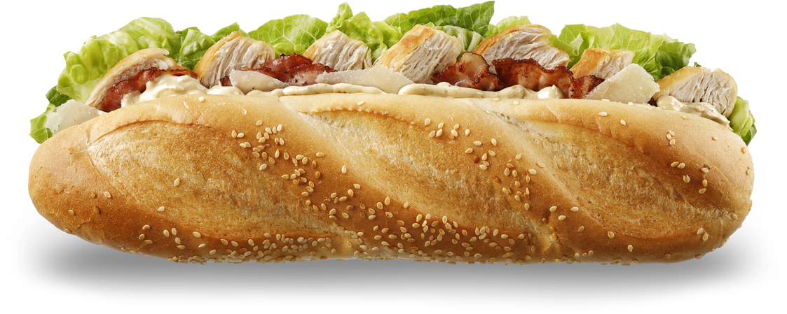 Chicken Caesar - Chili Dog (1181x551), Png Download