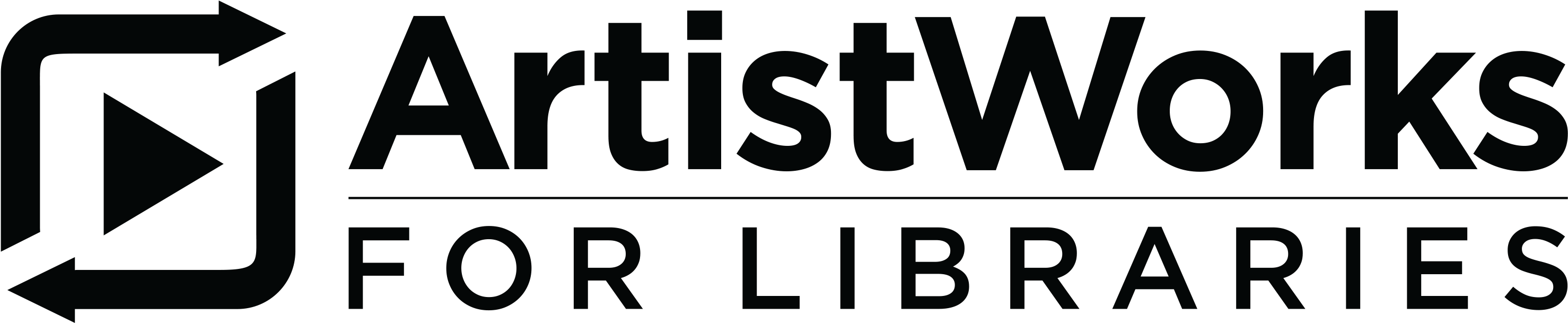 Black Logo - Artistworks (3299x1112), Png Download
