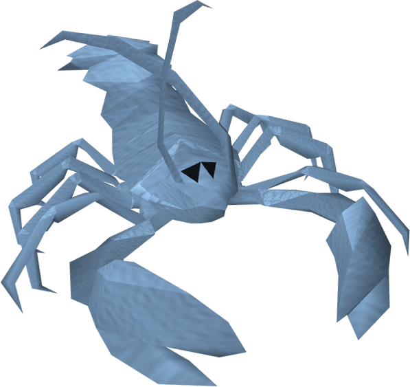 Lobster Monster - Runescape Blue Lobster (597x563), Png Download