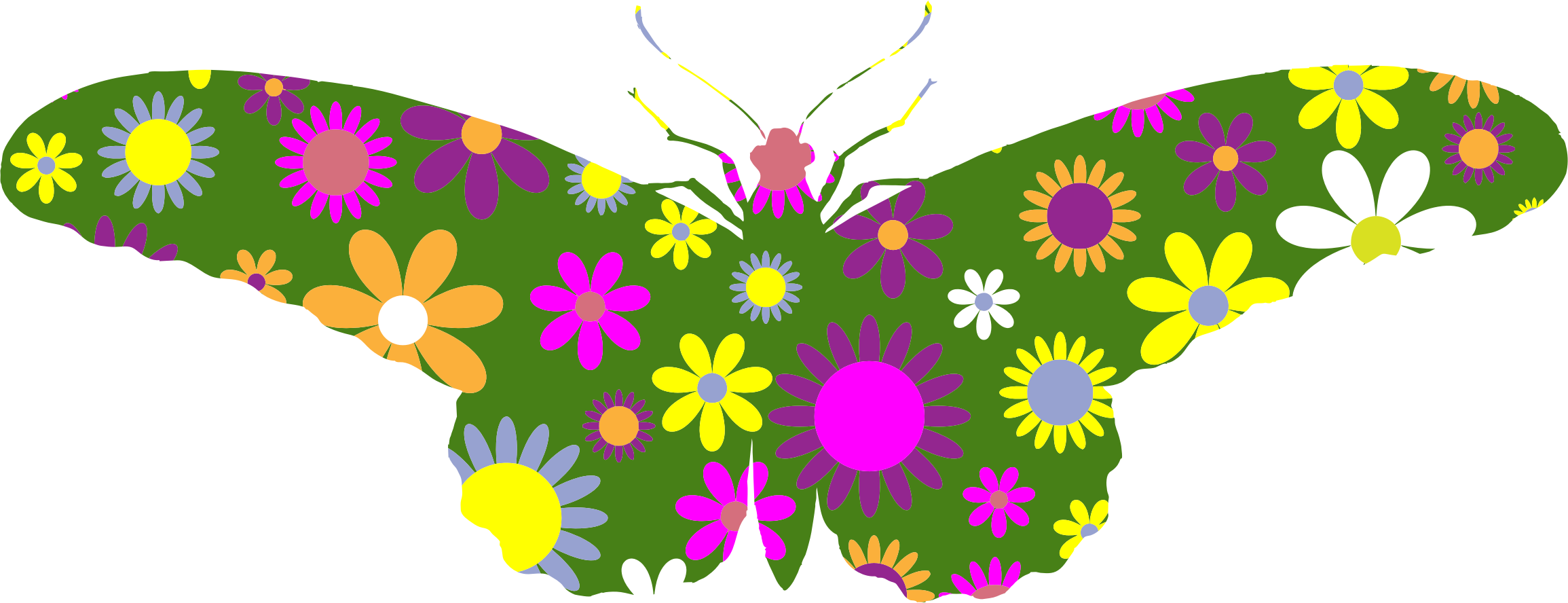 This Free Icons Png Design Of Retro Floral Vintage (2310x888), Png Download