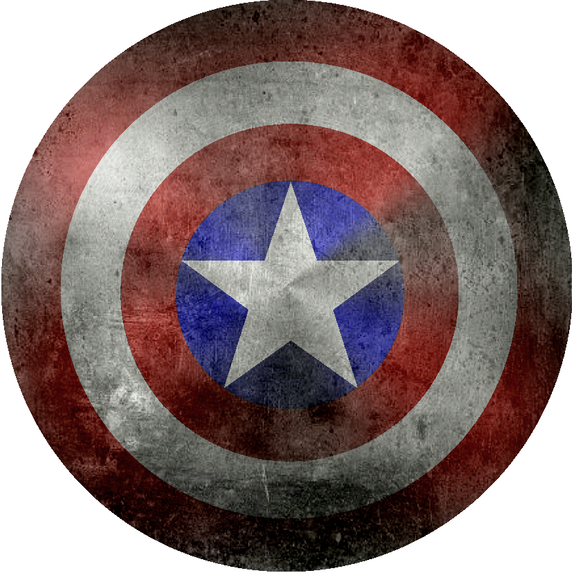 Battle Damaged Captain America Shield By Kalel7 - Captain America Shield Texture (830x829), Png Download
