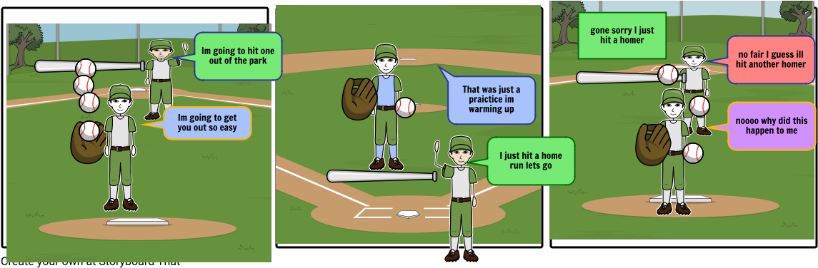 The Awesome Baseball Player - Cartoon (1164x385), Png Download