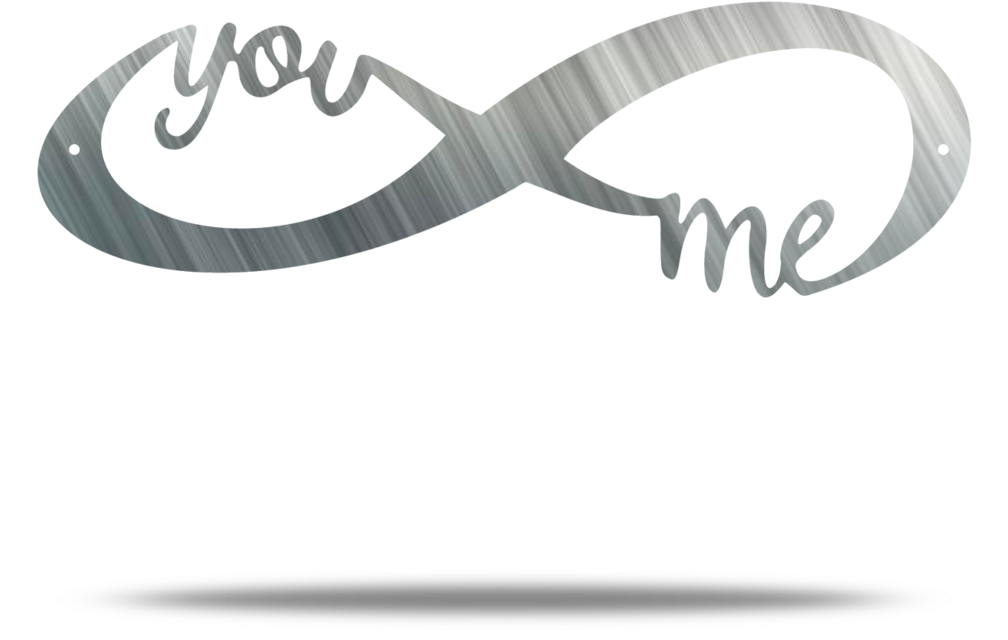 You And Me Infinity Steel Wall Sign - Ring (1024x1024), Png Download